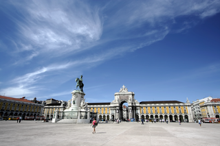 die Praça do Comércio am Tejo im Herzen der Stadt