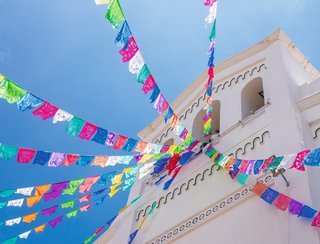 Detail of San Lorenzo church, Zinacantan, Chiapas, Mexico
